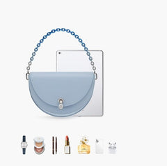 Women's Fashion Clutch with Diamond Lock - Small Shoulder Bag Naked color