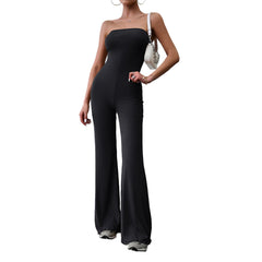 Women's Fashion Elegant Slim Fit Tube Top Jumpsuit S