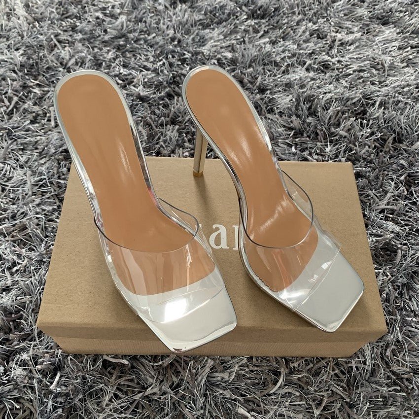 Women's fashion high heels Silver