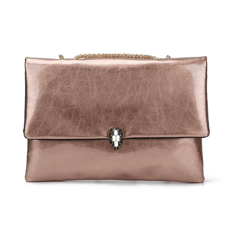 Women's Fashion Personality Large Capacity Clutch Gold