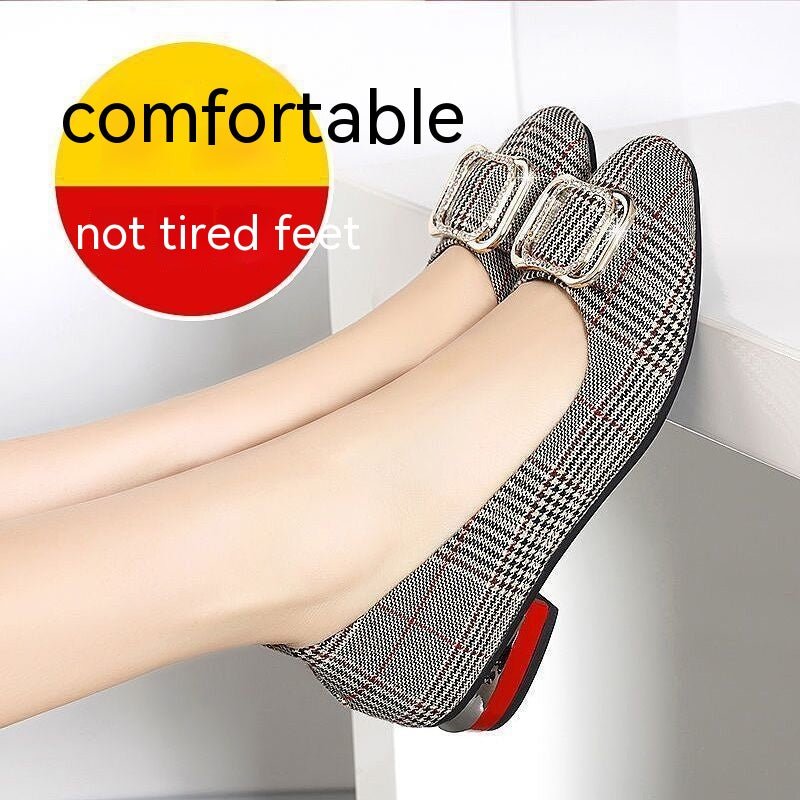 Women's Fashionable All - match Casual Soft Bottom Pointed Flat Shoes Color