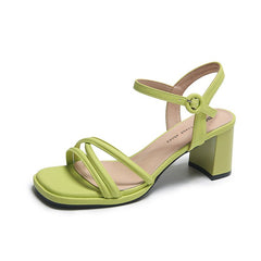 Women's Fashionable Outerwear Simple Elegant non - slip Sandals Green