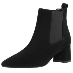 Women's Leather Boots – Classic Elegance and Durability Black single li