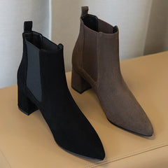 Women's Leather Boots – Classic Elegance and Durability Black single li