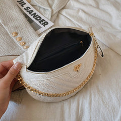Women's One - shoulder Chain Crossbody Bag White