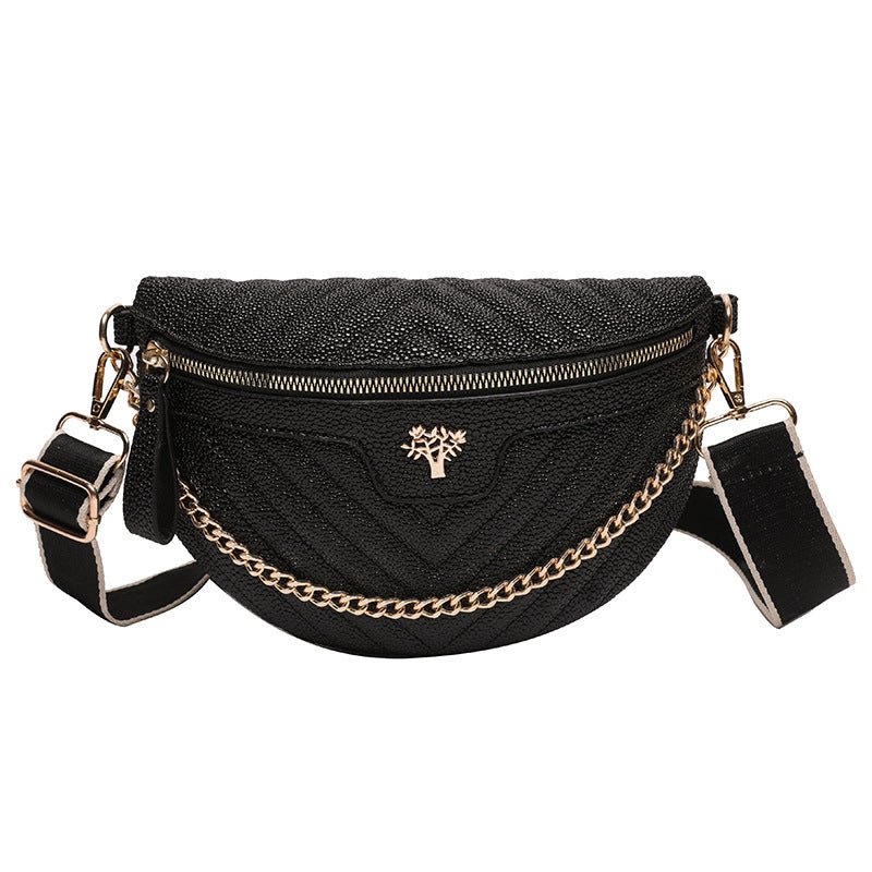 Women's One - shoulder Chain Crossbody Bag Black
