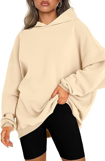 Women's Oversized Hooded Pullover Sweater Army Green