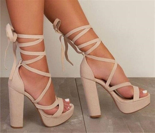 Women's Platform Stiletto Heel Strap Sandals Style 1