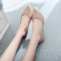 Women's pointed toe flat shoes 21 apricot