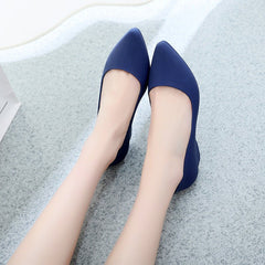 Women's pointed toe flat shoes 21 royal blue