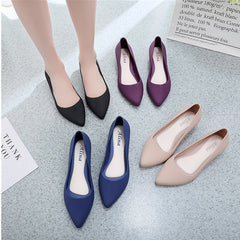 Women's pointed toe flat shoes 21 apricot