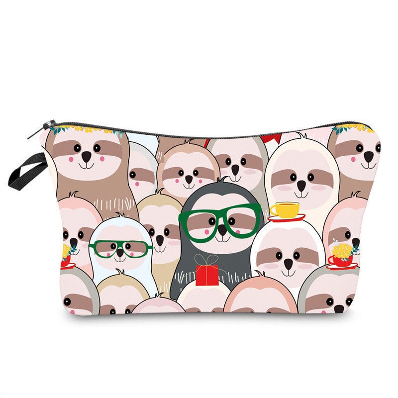 Women's Printed Waterproof Canvas Makeup Clutch Bag 6style