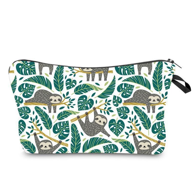 Women's Printed Waterproof Canvas Makeup Clutch Bag 3style