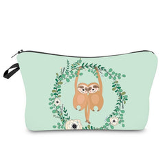 Women's Printed Waterproof Canvas Makeup Clutch Bag 1style