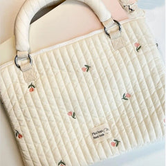 Women's Pure Cotton Handbag Beige