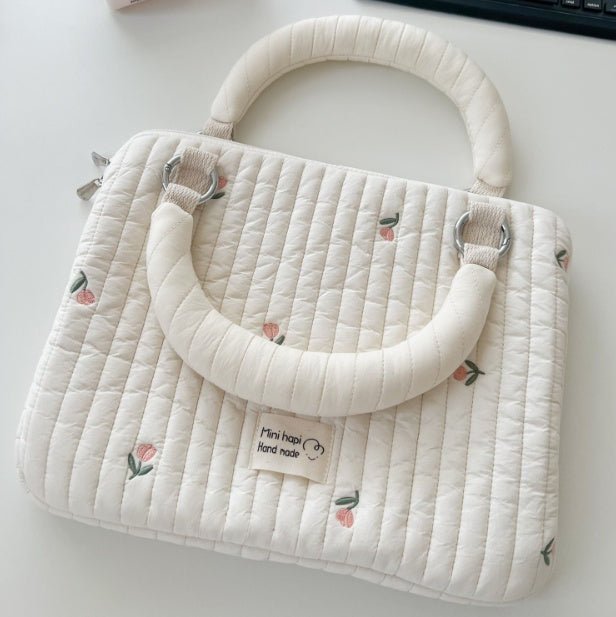 Women's Pure Cotton Handbag Beige