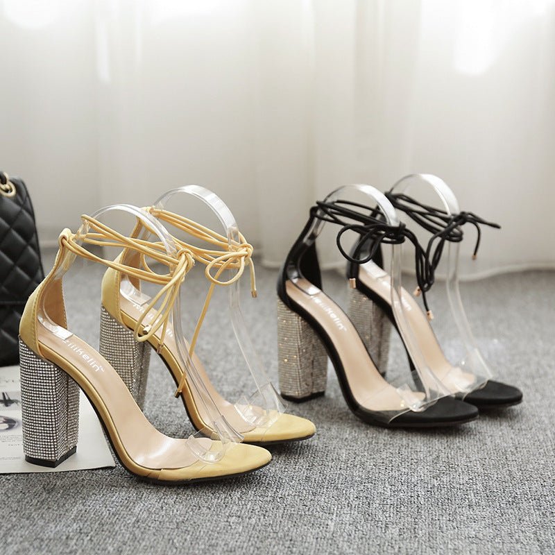 Women’s Rome Heeled Sandals Yellow