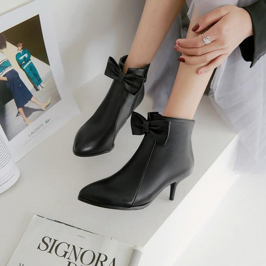 Women's shoes wedding shoes knight boots ankle boots Apricot