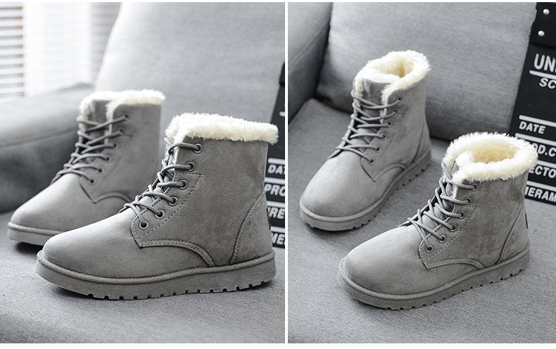 Women's Snow Boots – Stylish and Warm Winter Footwear Black