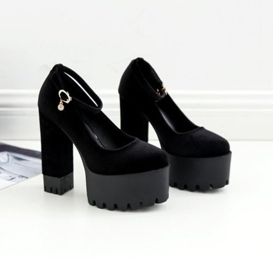 Women’s Super High - Heeled Shoes – Elevate Your Style with Confidence Black