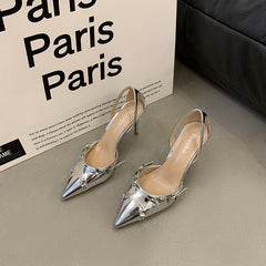 Women's Temperamental All - match Versatile Stilettos for Every Occasion Silver