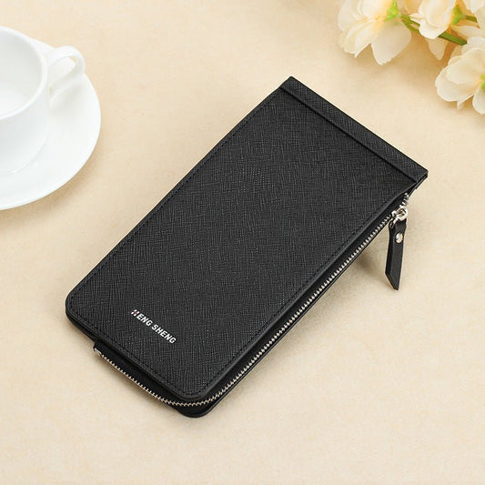 Women's Wallet Long Zip Clutch 13850 Black