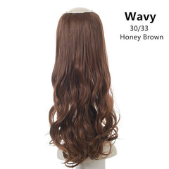 Women's Wavy U Part Bangs Clip - in Hair Extension Synthetic Wig 30/33