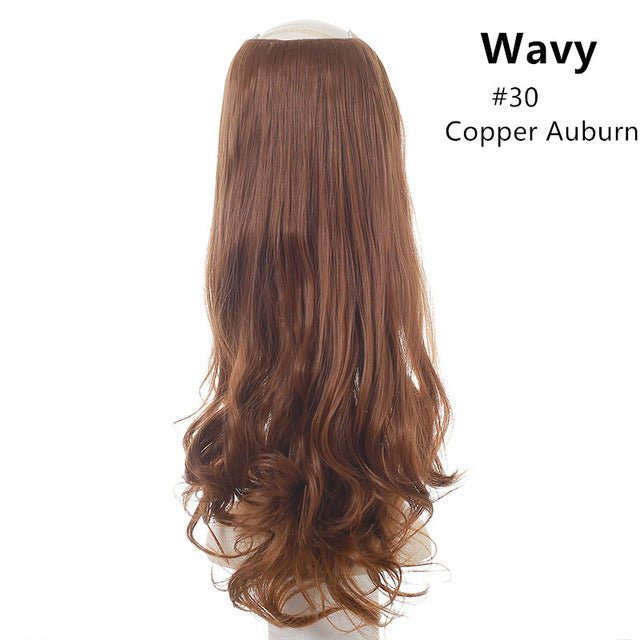 Women's Wavy U Part Bangs Clip - in Hair Extension Synthetic Wig #30