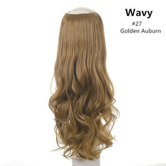 Women's Wavy U Part Bangs Clip - in Hair Extension Synthetic Wig #27