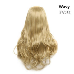 Women's Wavy U Part Bangs Clip - in Hair Extension Synthetic Wig 27/613