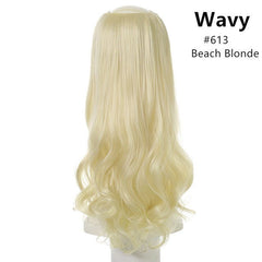 Women's Wavy U Part Bangs Clip - in Hair Extension Synthetic Wig #613