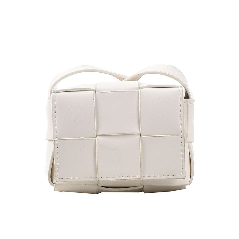 Woven Clutch Bag for Kids White