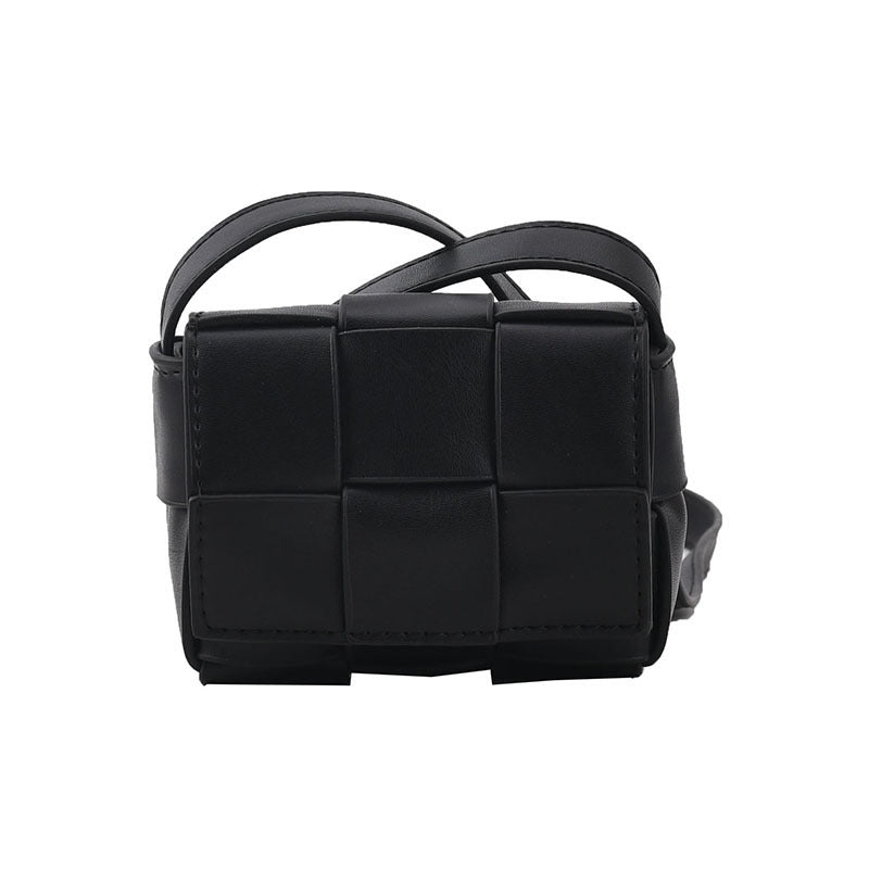 Woven Clutch Bag for Kids Black