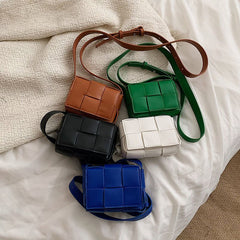 Woven Clutch Bag for Kids Green