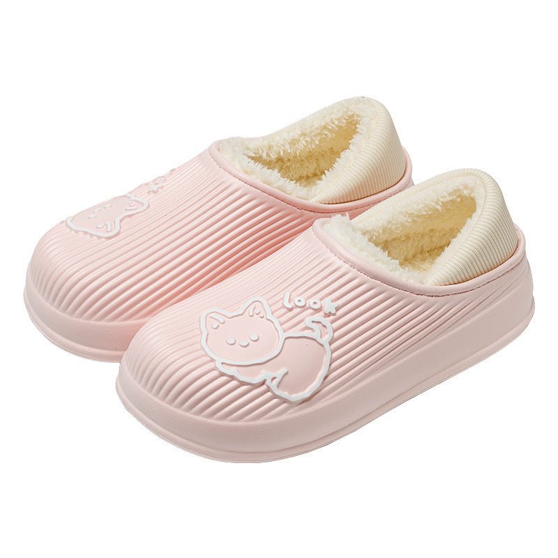 Your Feet's New Favorite Companions Winter Cotton Slippers Women's Black