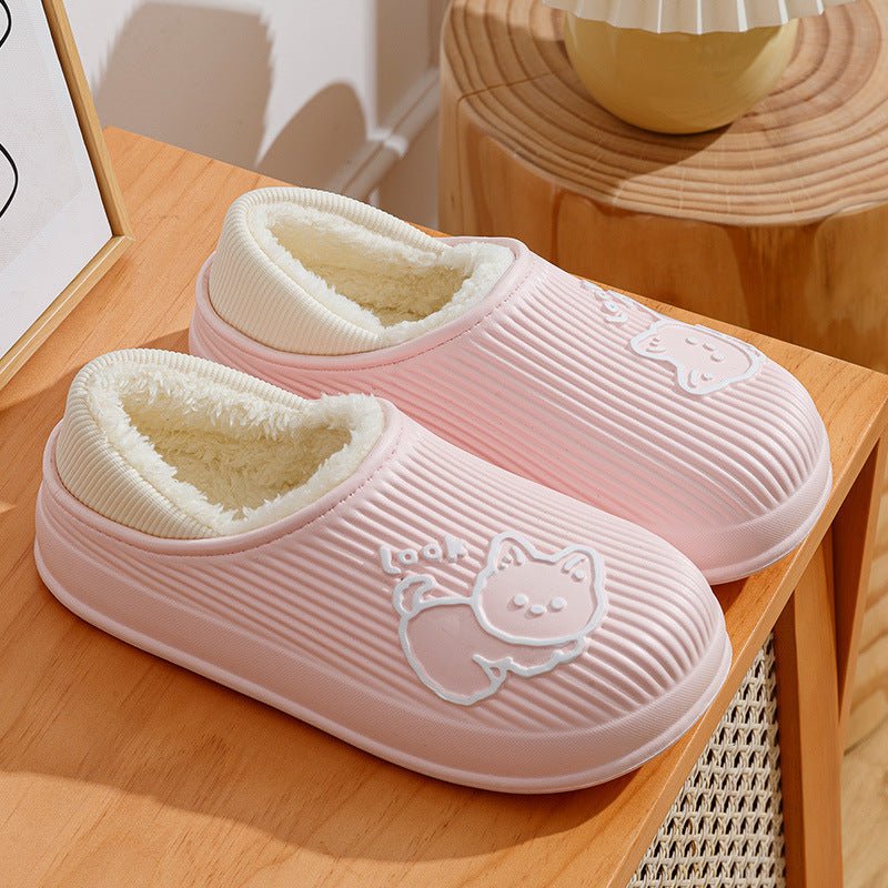 Your Feet's New Favorite Companions Winter Cotton Slippers Women's Pink