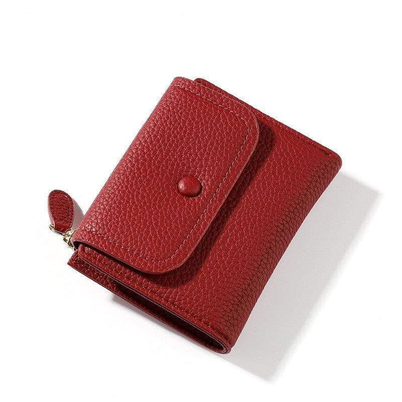 Zero Wallet Women''s Creative Multifunctional Card Bag Red